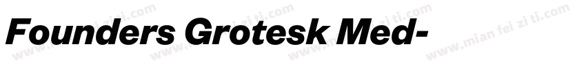 Founders Grotesk Med字体转换
